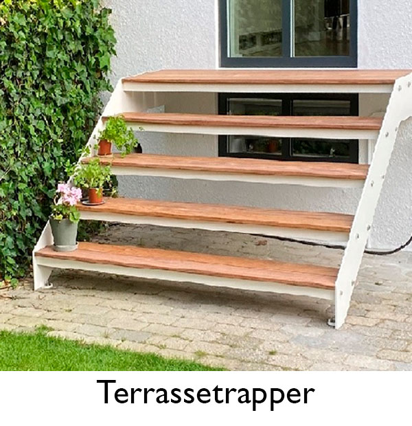 Terrassetrappen giver udgang til din terrasse